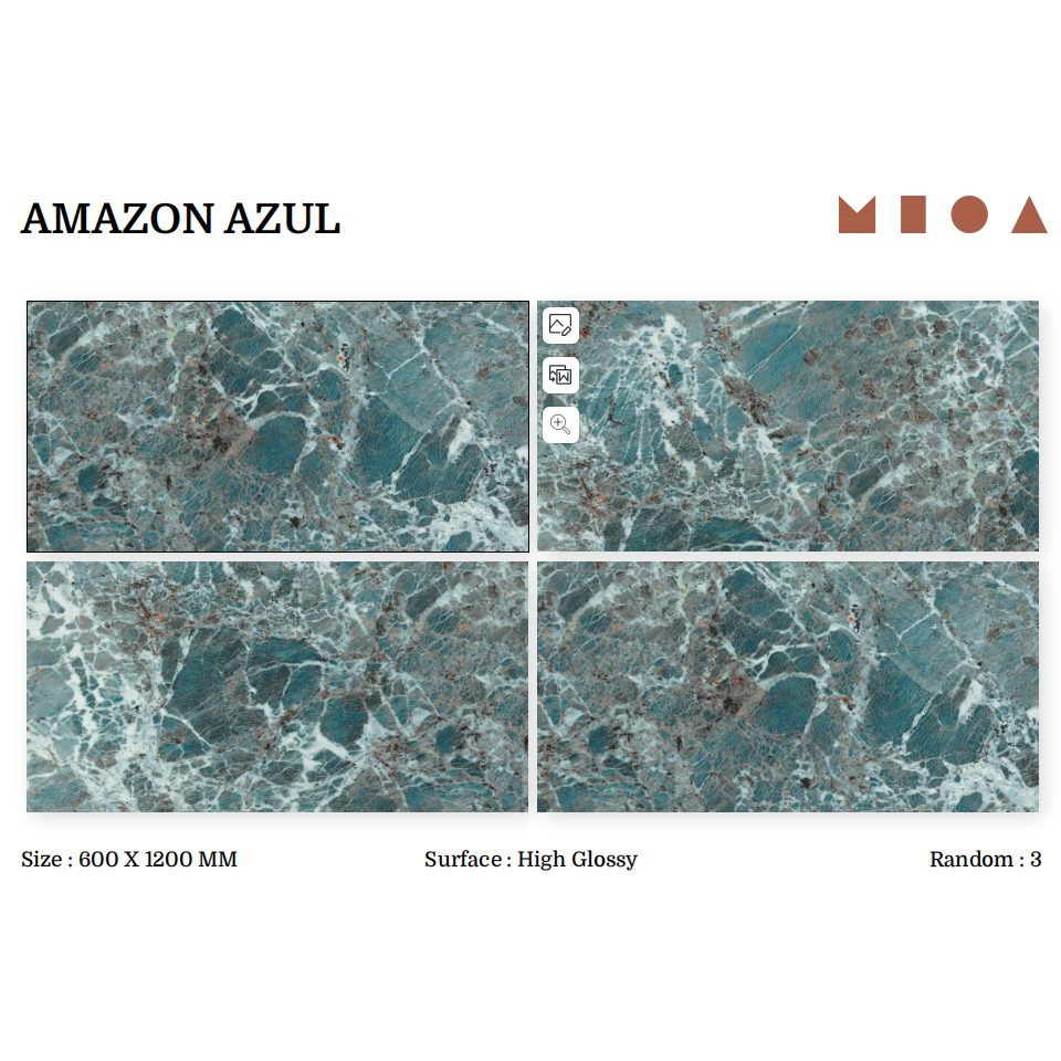 Gạch ốp lát Ấn Độ 600x1200mm AMAZON AZUL