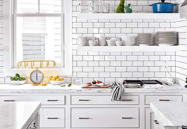 Gạch thẻ trắng bóng phẳng KT 75x150mm STA75150