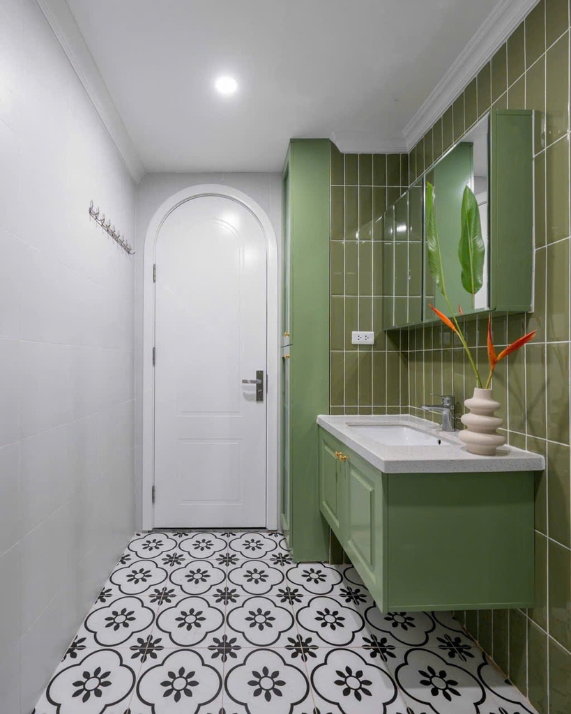 Gạch thẻ xanh cốm bóng vát KT 75x300mm M75306DX