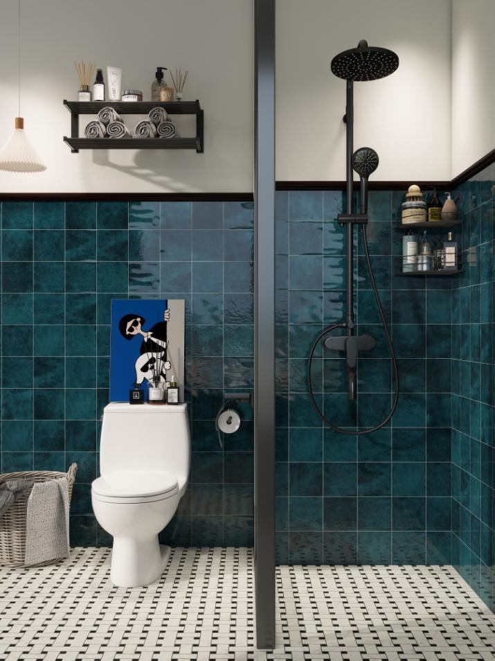 Gạch thẻ Porcelain bóng lượn KT 150x150mm mã 1507G