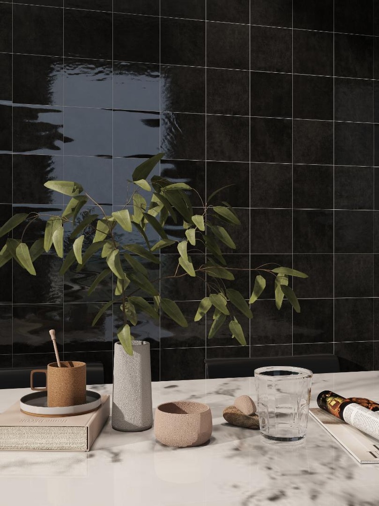 Gạch thẻ Porcelain bóng lượn KT 150x150mm mã 1508G