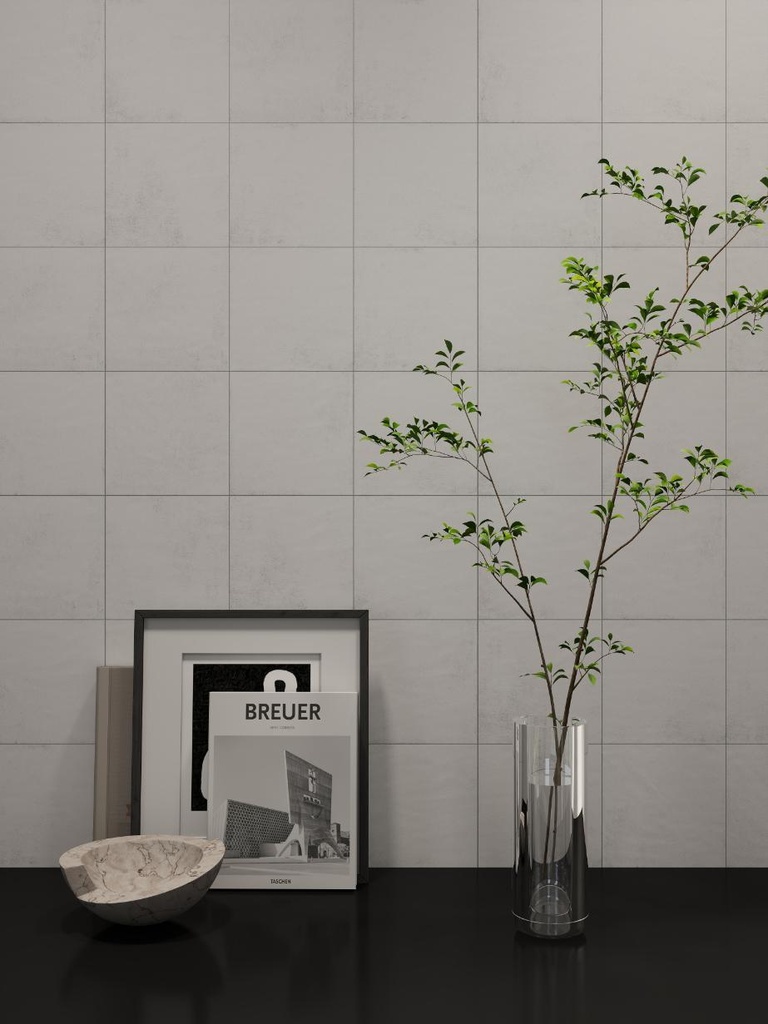 Gạch thẻ Porcelain mờ lượn KT 150x150mm mã 1500M