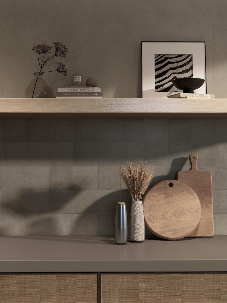 Gạch thẻ Porcelain mờ lượn KT 150x150mm mã 1503M