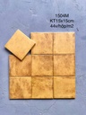 Gạch thẻ Porcelain mờ lượn KT 150x150mm mã 1504M