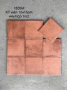 Gạch thẻ Porcelain mờ lượn KT 150x150mm mã 1505M