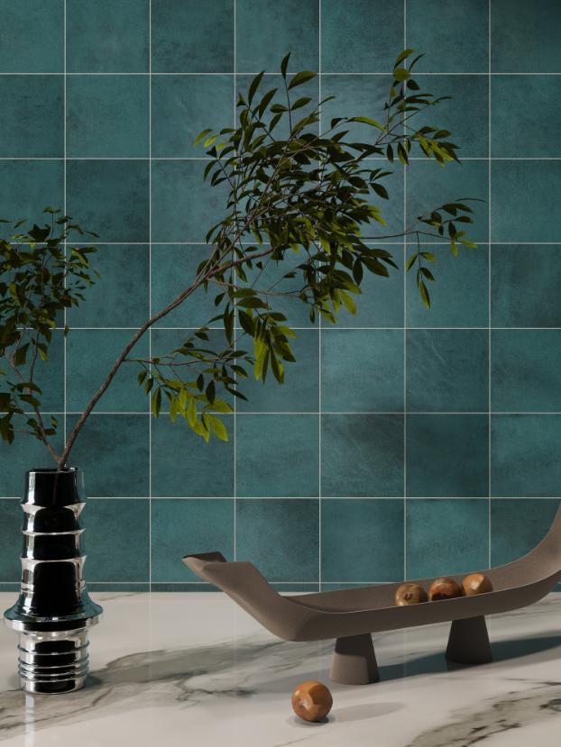 Gạch thẻ Porcelain mờ lượn KT 150x150mm mã 1507M