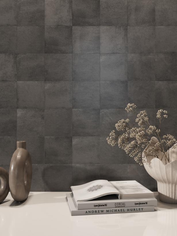 Gạch thẻ Porcelain mờ lượn KT 150x150mm mã 1508M 