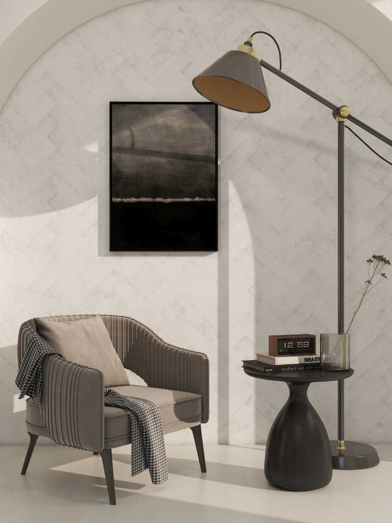 Gạch thẻ Porcelain mờ lượn KT 75x230mm mã 752300M