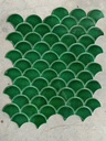 Mosaic vảy cá màu xanh men rạn ES9508