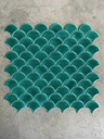 Mosaic vảy cá màu xanh men rạn ES9508