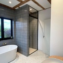 Mosaic Stackbond - trắng lõm mặt SZ091-A