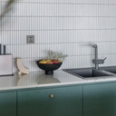 Mosaic Stackbond - trắng lõm mặt SZ015A