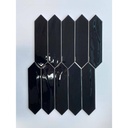 Gạch thẻ mũi tên màu đen bóng KT 75x300mm mã 990013