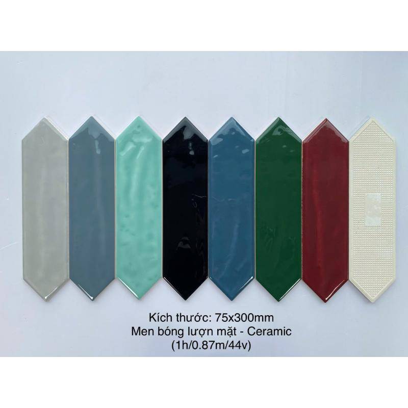 Gạch thẻ mũi tên KT 75x300 đỏ mã 75312J