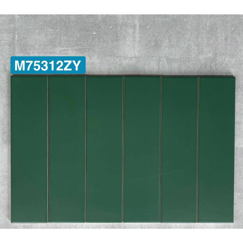 Gạch thẻ xanh đậm mờ phẳng 75x300mm M75312ZY
