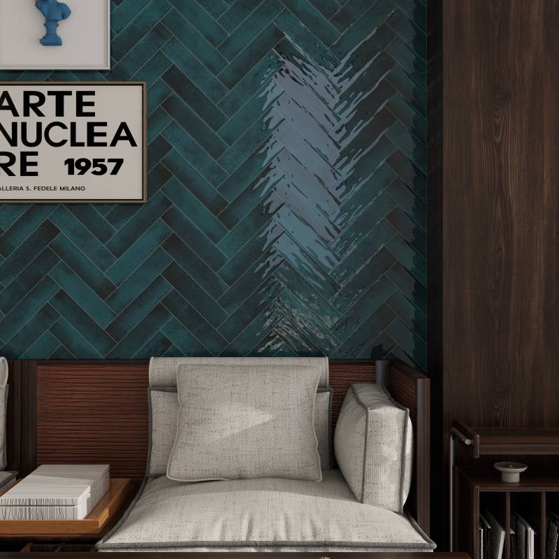 Gạch thẻ Porcelain men bóng KT 75x300 MDL7537C08