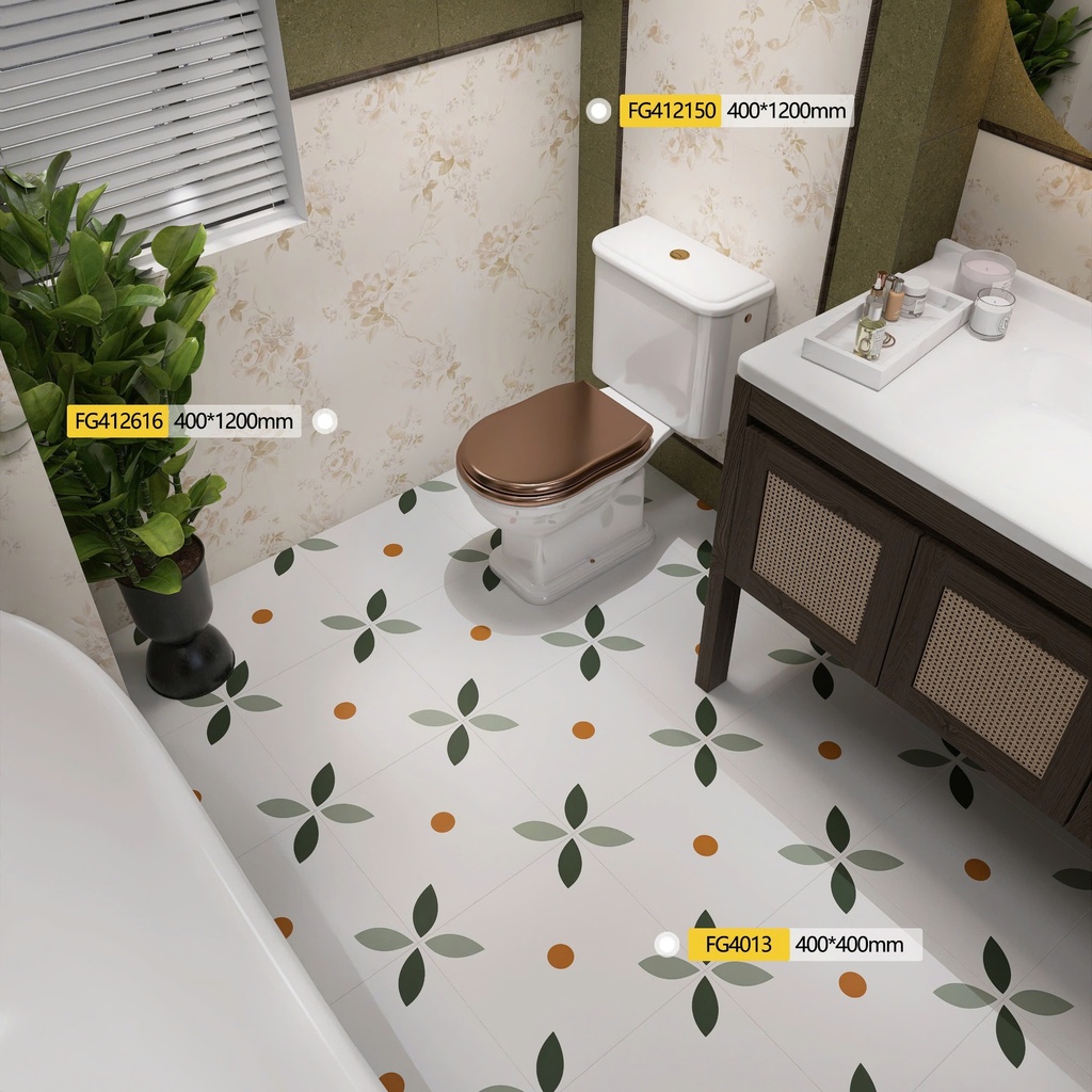 Gạch bông 400x400mm mã F4013