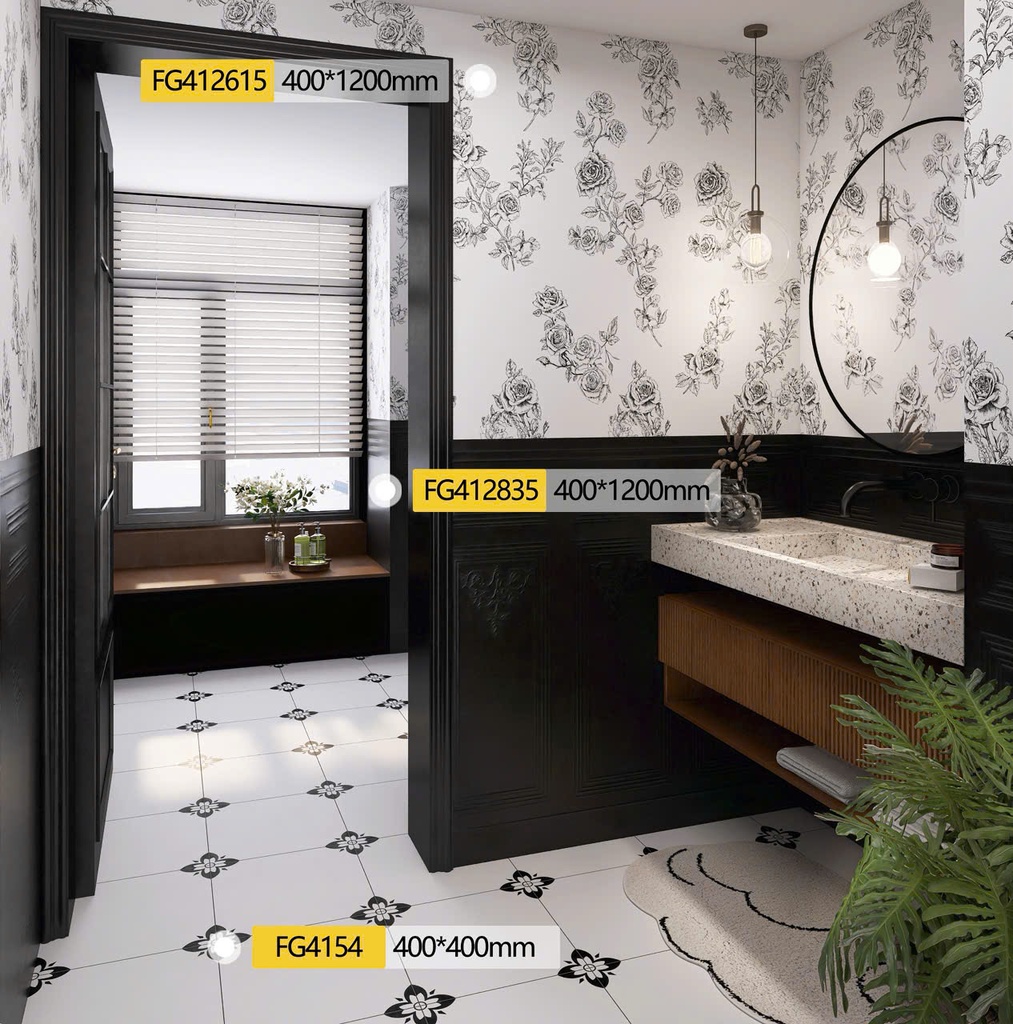 Gạch bông 400x400mm mã F4154