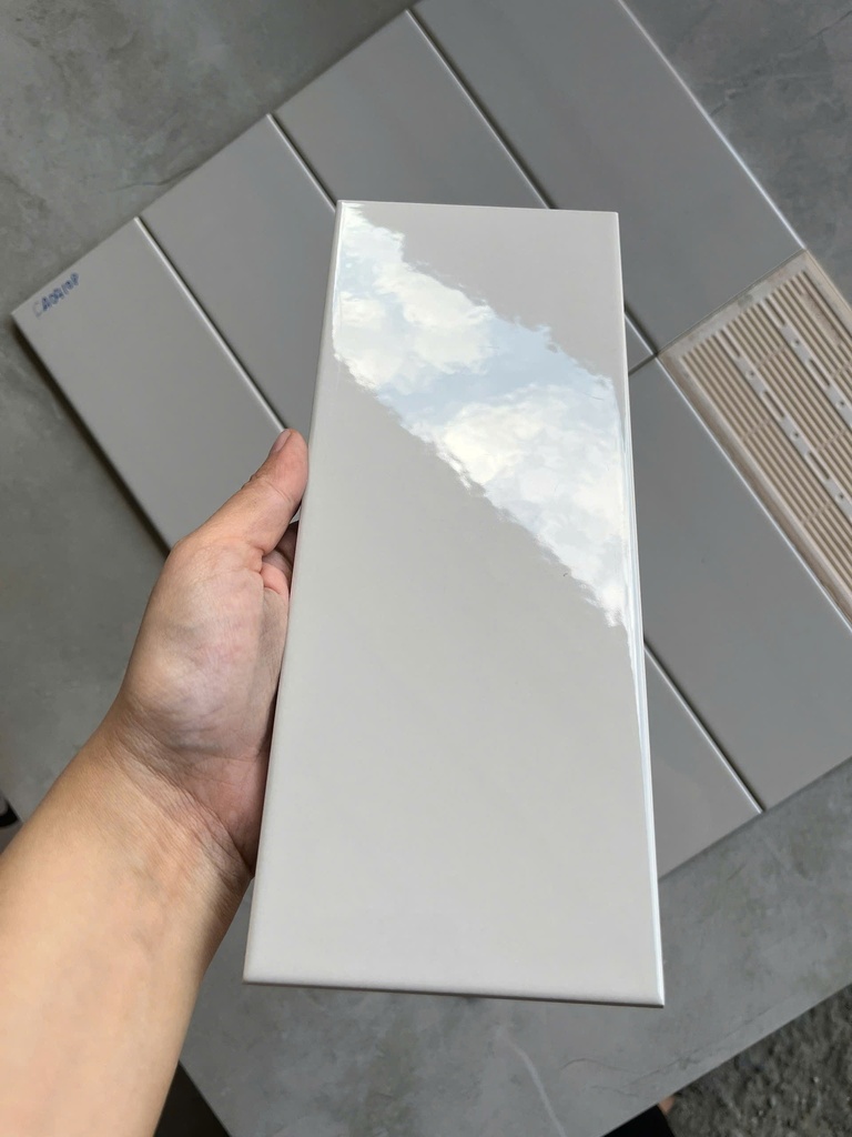 Gạch thẻ xám bóng phẳng KT 100x250x40mm FA0410P