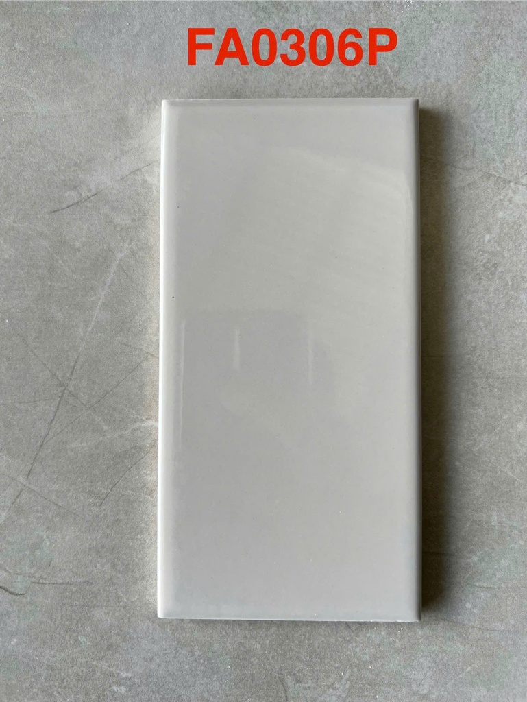 Gạch thẻ xám bóng phẳng KT 75x150mm FA0306P