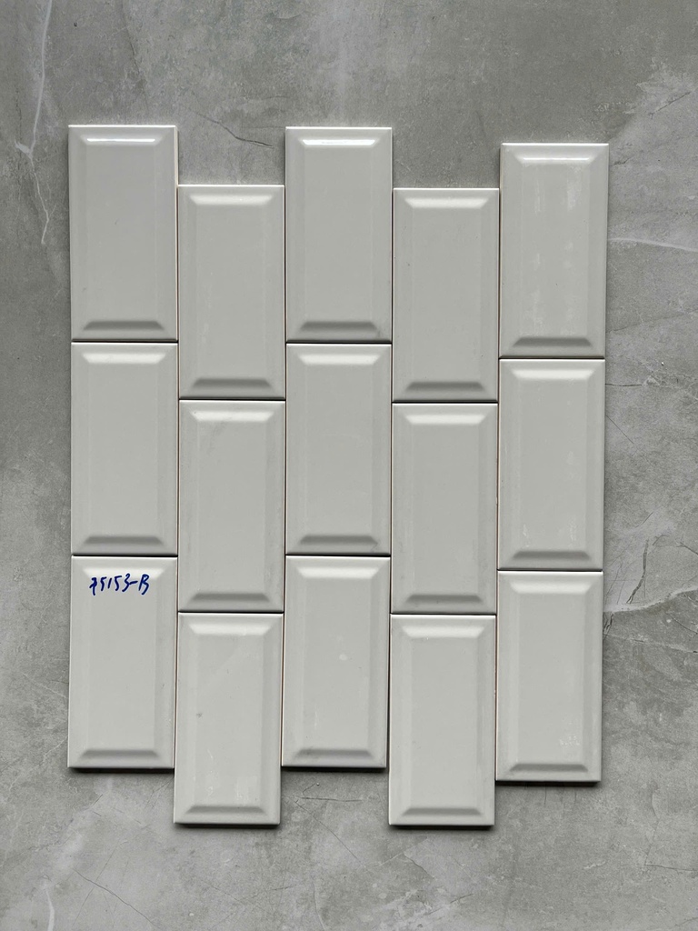 Gạch thẻ xám bóng vát 75x150mm STA75153-B