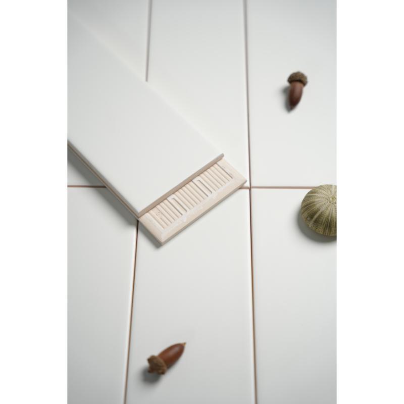 Gạch thẻ trắng mờ KT 100x250mm STA10256