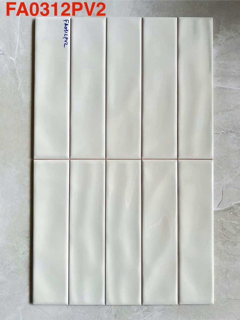 Gạch thẻ xám bóng lượn 75x300mm FA0312PV2