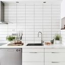 Gạch thẻ trắng bóng phẳng KT 100x300mm mã STA1300