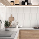 Gạch thẻ trắng bóng phẳng KT 100x300mm mã STA1300