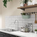 Gạch thẻ trắng bóng phẳng KT 100x300mm mã STA1300