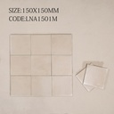 Gạch thẻ Porcelain mờ lượn KT 150x150mm mã 1501M