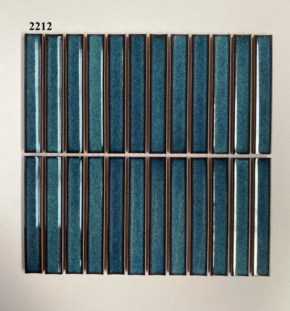 Gạch mosaic que xanh đen mã 2212