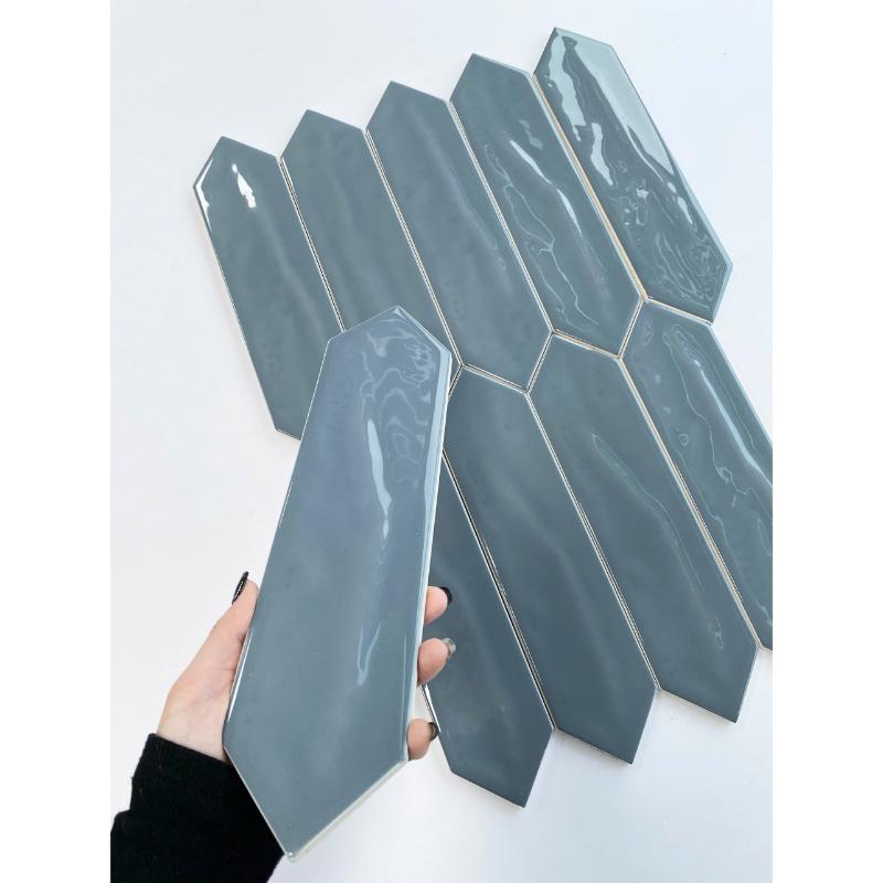 Gạch thẻ mũi tên 75x300mm xanh nhạt 75304J