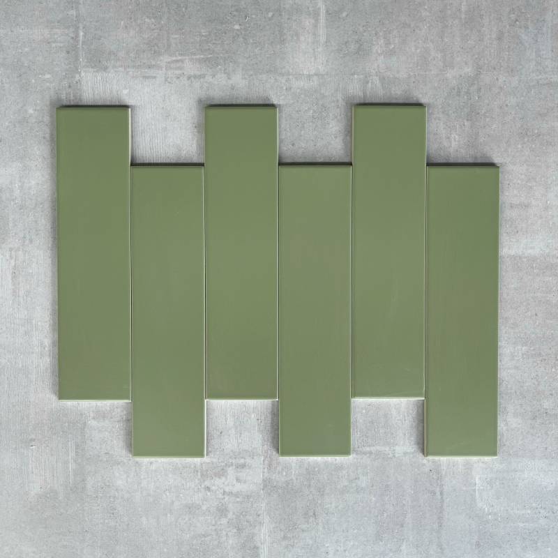 Gạch thẻ xanh cốm mờ phẳng 75x300mm M75306DY