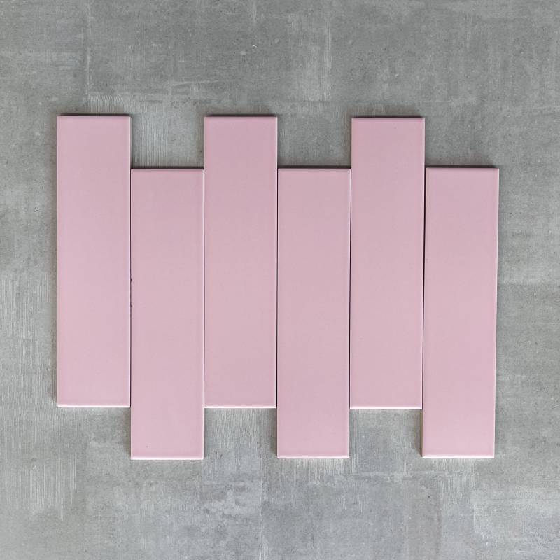 Gạch thẻ hồng mờ phẳng 75x300mm M75316ZY