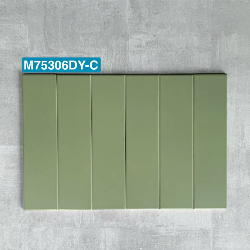 Gạch thẻ xanh nhạt mờ phẳng 75x300mm M75306DY-C