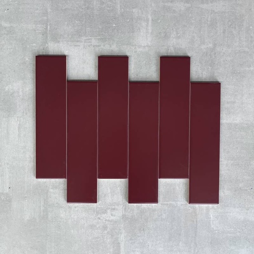 [M75317ZY] Gạch thẻ đỏ sẫm mờ phẳng 75x300mm M75317ZY