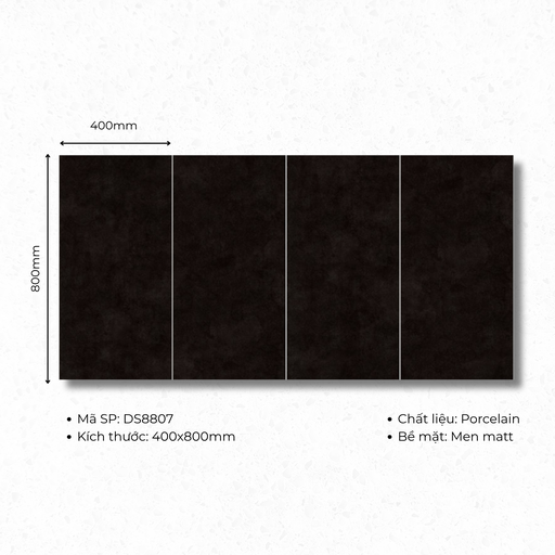 [DS8807] Gạch ốp lát Porcelain  400x800 mã DS8807