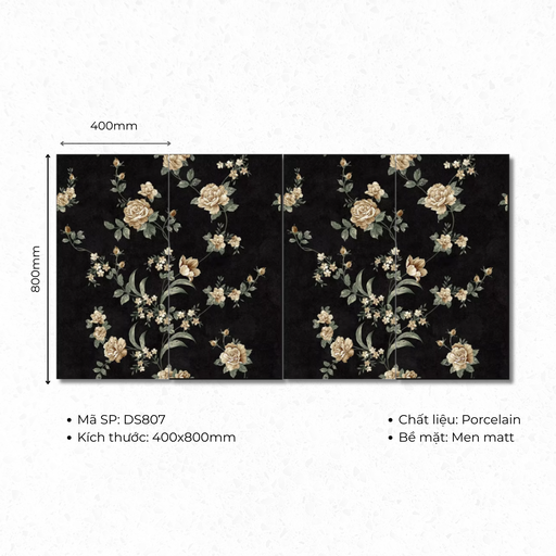 [DS807] Gạch ốp lát Porcelain 400x800 mã DS807