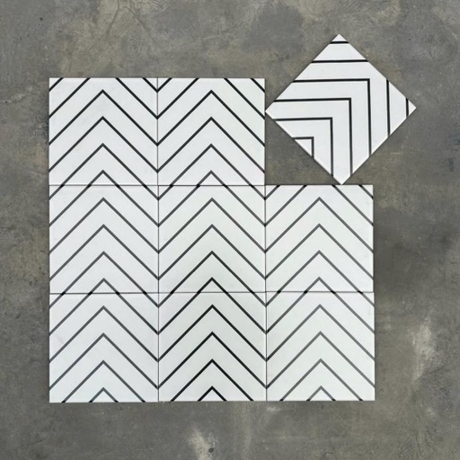 [20116] Gạch Bông KT 200x200mm mã 20116 (BD trắng)