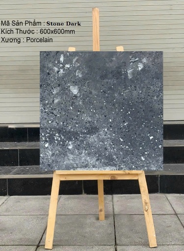 [Stone Dark] Gạch Terrazzo 600x600mm Stone Dark
