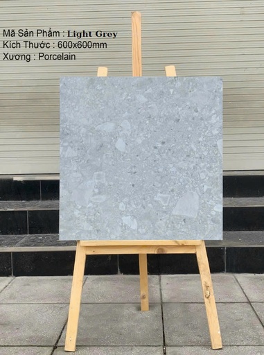 [Light Grey] Gạch Terrazzo 600x600mm Light Grey