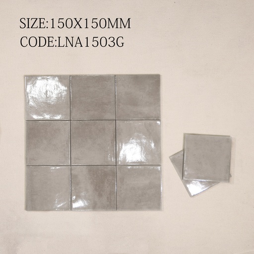 [1503G] Gạch thẻ Porcelain bóng lượn KT 150x150mm mã 1503G