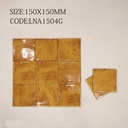 Gạch thẻ Porcelain bóng lượn KT 150x150mm mã 1504G