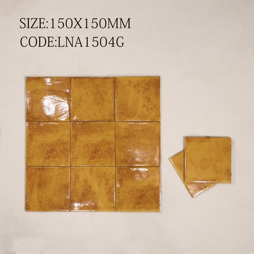 [1504G] Gạch thẻ Porcelain bóng lượn KT 150x150mm mã 1504G